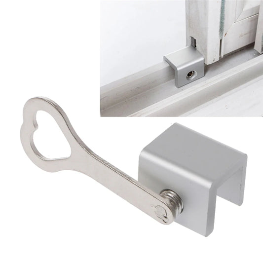 1/10 Child Protection Baby Safety Adjustable Sliding Window Locks Stop Aluminum Alloy Security Lock With Keys Safety Window L