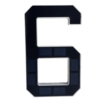 Personalized Solar Powered Address Number Waterproof Modern Address Number for Outside House Light Up Courtyard Hotel Bar - 6