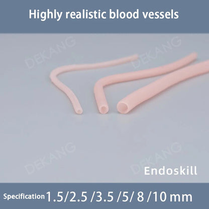 Simulated Human Blood Vessels, Bridge Surgery Simulation For Suturing Training, Microvascular Anastomosis End-To-End Anastomo