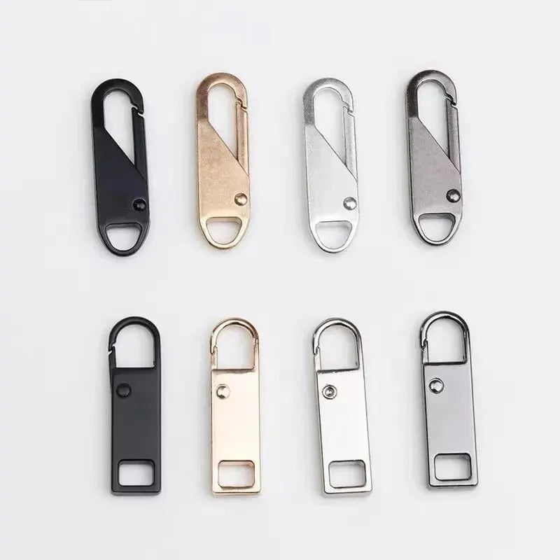 4pcs/8pcs Detachable Zipper Pull, Multi Color Replacement Zipper Accs For Jeans & Backpack, Sewing Tools - 8PCs A