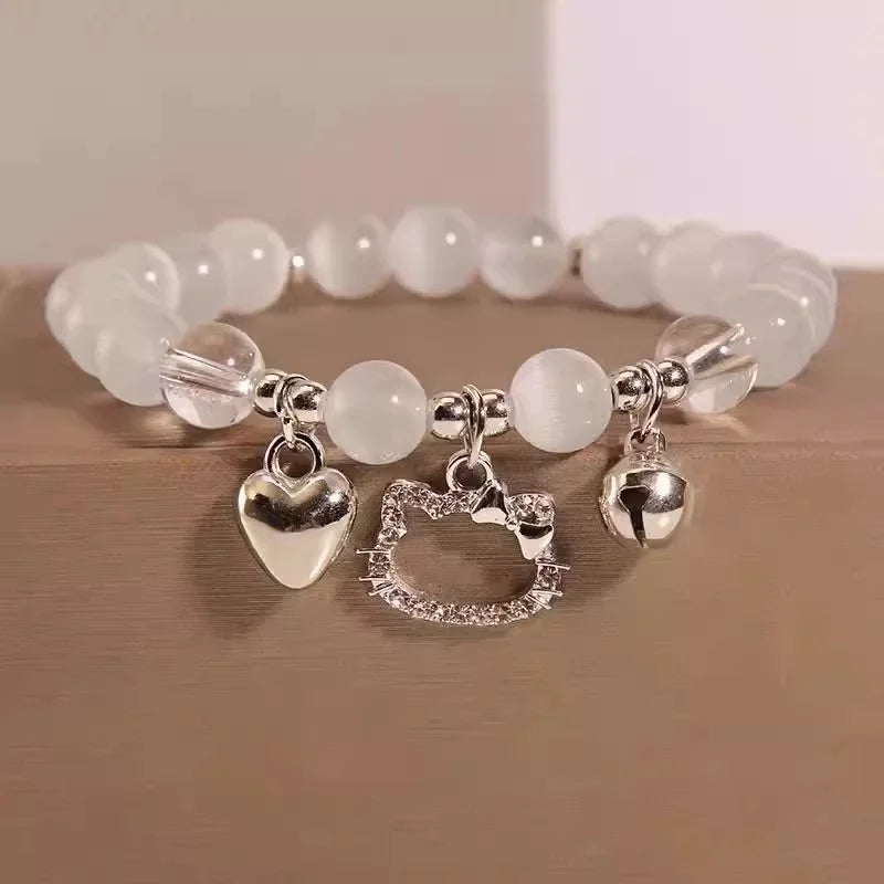New Simple Beads Crystal Bracelet For Women Girls Korean ins Flower Fox Feather Tassel Bracelets Best Friend Jewelry Gifts 20