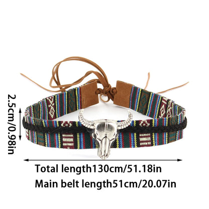 Hat Accessories Ethnic Style Hat Decorative Ribbon Rope DIY Cowboy Hat Lace-up Headband Men's Women's Hat Bands Fashion Decor