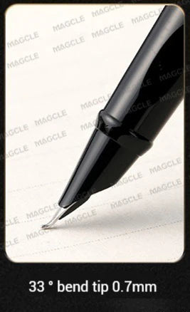 Luxury Metal Black Fountain Pen Nib 0.28/0.38/0.5/0.7/1mm Calligraphy Writing Pen Office Business School Stationery Supplies 