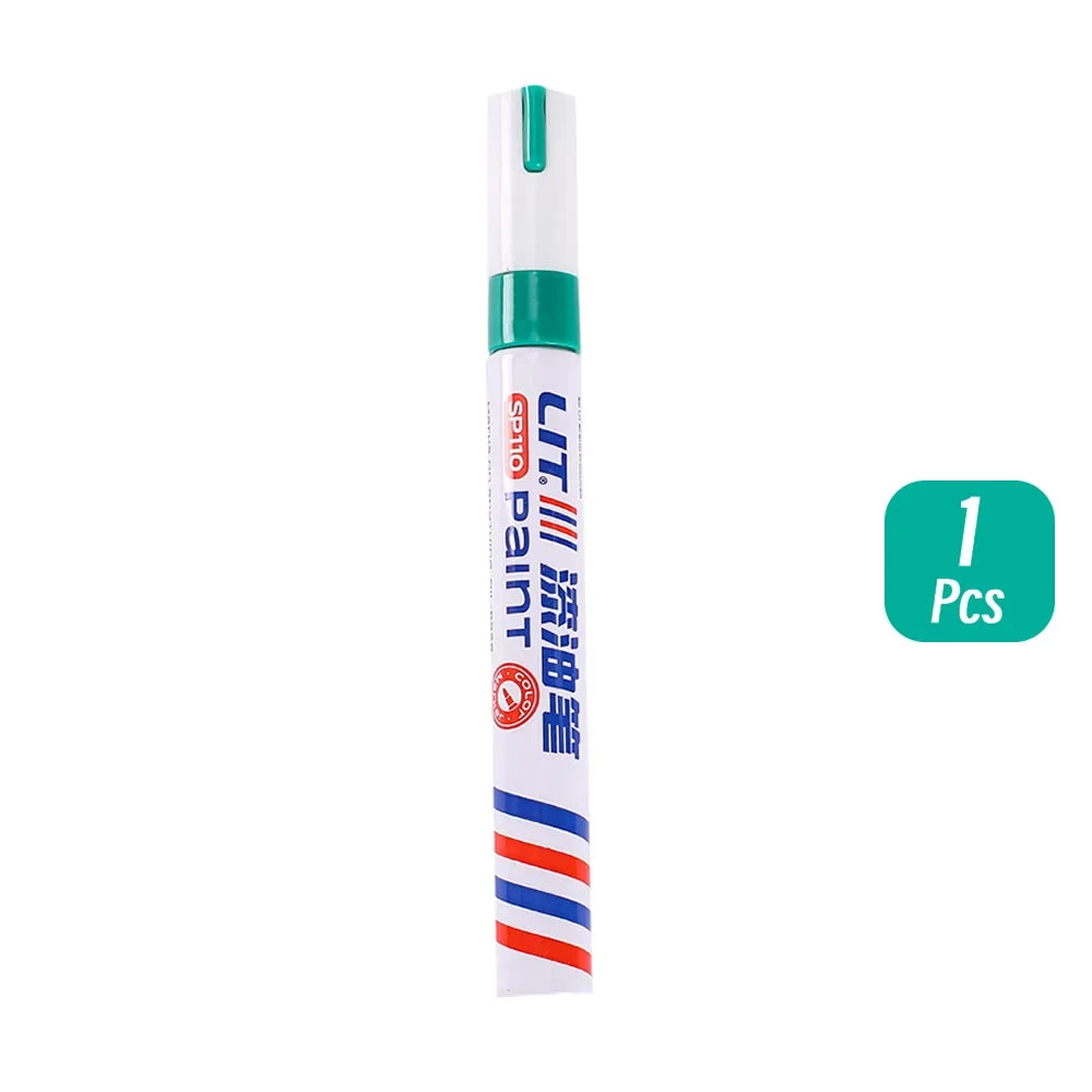 3mm 10p Colorful 8 Colors Permanent Paint Marker Waterproof White Markers tire tread rubber fabric Paint metal Paint Marker P