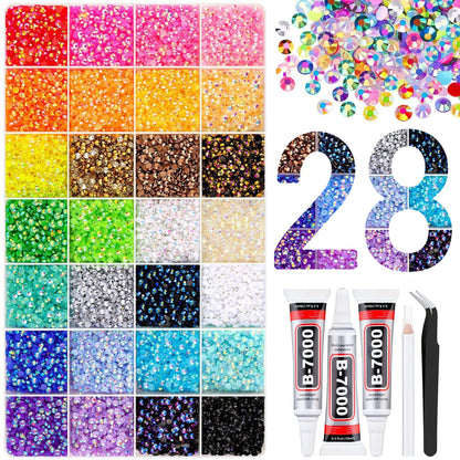 Resin Jelly Rhinestones Bedazzling Kit Flatback Crystals Flatback Gems for Diamond Art Diamond Art Kits for Adults