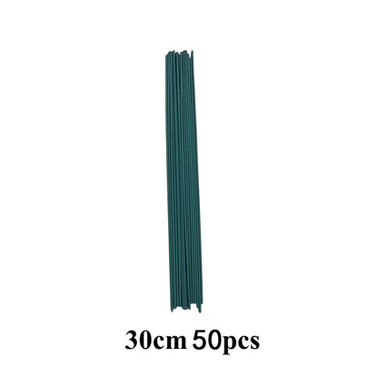 30/40cm Green Flower Stem Sticks DIY Floral Material Handmade Wire Stem Accessories