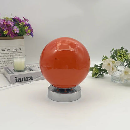 Murano Glass Desk Lamp USB Powered Glass Table Bedside Lamps Vintage Glass Lamp with 3 Color Temperature - red