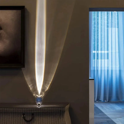 Table Lamp Led Crystal Eye Of The Sky Italian Designer Bedside Table Lamps For Living Bedroom Decor Light Night Projector Gif