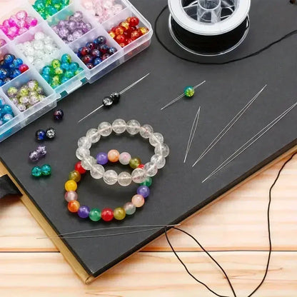 Beading Needles Pins Open Curved Big Eye Needle for Beads Bracelet DIY Jewelry Making Tools Handmade Craft Beaded Threading P