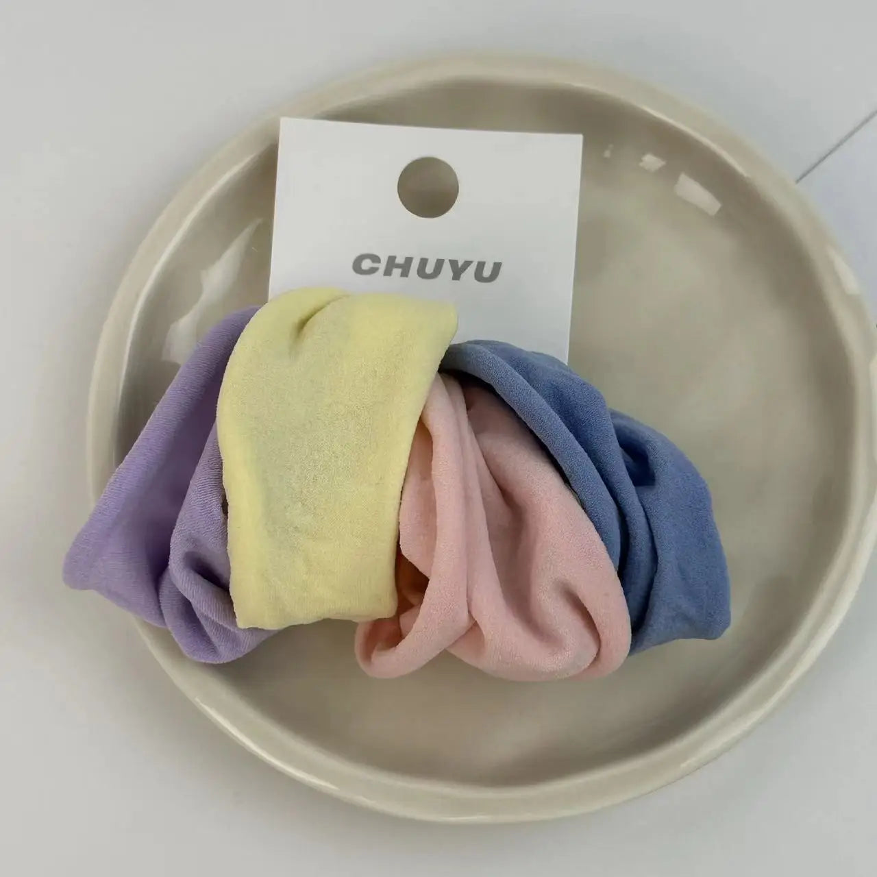 4 Set Solid Widen Thicken Hair Band Ropes Women Ponytail Holder Hair Tie Scrunchies Rubber Bands Korea Fashion Hair Accessori