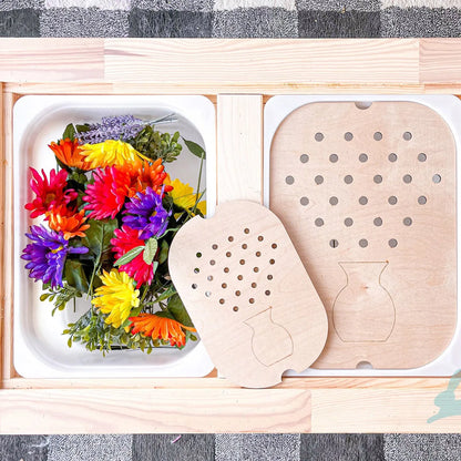 Children's Sensory Tray Table Color Hairball Game Wooden Tile Montessori Early Education Toys Kids Toys Educational Accessori