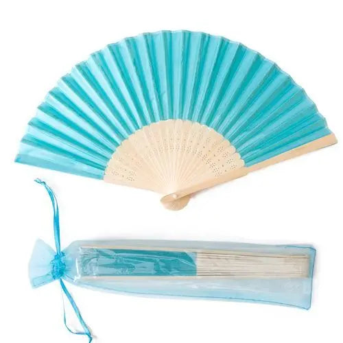 20pcs Personalized Engraved Silk Hand Fan Wedding Fold Fan Vintage Fans Customized Wedding Favor