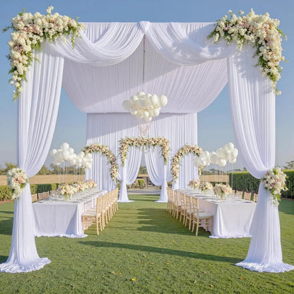 1Pcs Wrinkle Free Backdrop Curtain for Wedding Bridal Baby Shower Photo Stage Background Drapes Fabric Birthday Party Decorat