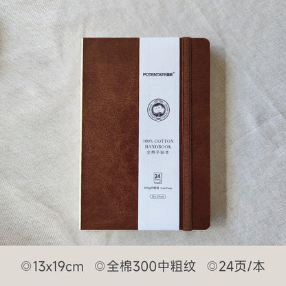 POTENTATE Watercolor 100% Cotton Paper Pad 24 Sheets10x10cm/9x14cm/13x19cm Artists Beginners Watercolor Sketchbook Drawing Pa