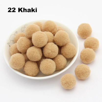 30-300Pcs Pom Poms Fluffy Soft Pompom Ball 8/10/15/20/25/30mm Handmade Sewing Craft DIY Kids Toy Christmas Weddinrg Decoratio
