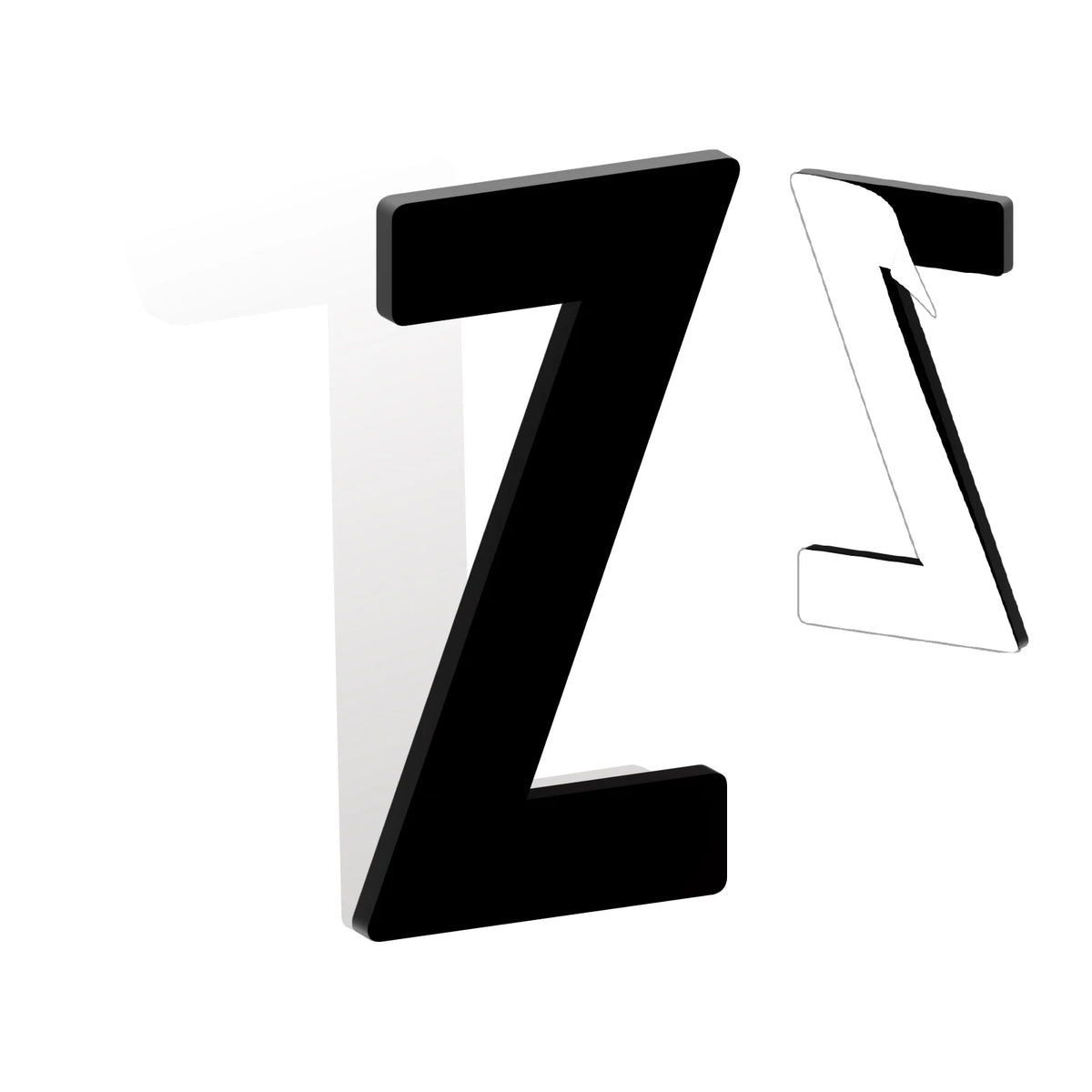 Self Adhesive House Numbers 3-12in 5mm Solid Acrylic Letters Modern Address Sign for Door Mailbox Office Hotel Apartment Deco