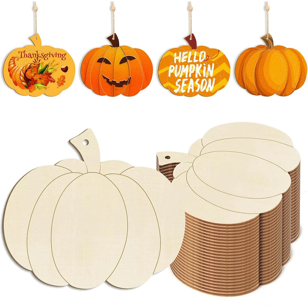 10pcs Wooden Flower Ornaments Unfinished Wooden Slices with Hole Wooden Blank Christmas Hanging Ornaments for DIY Crafts - Pu