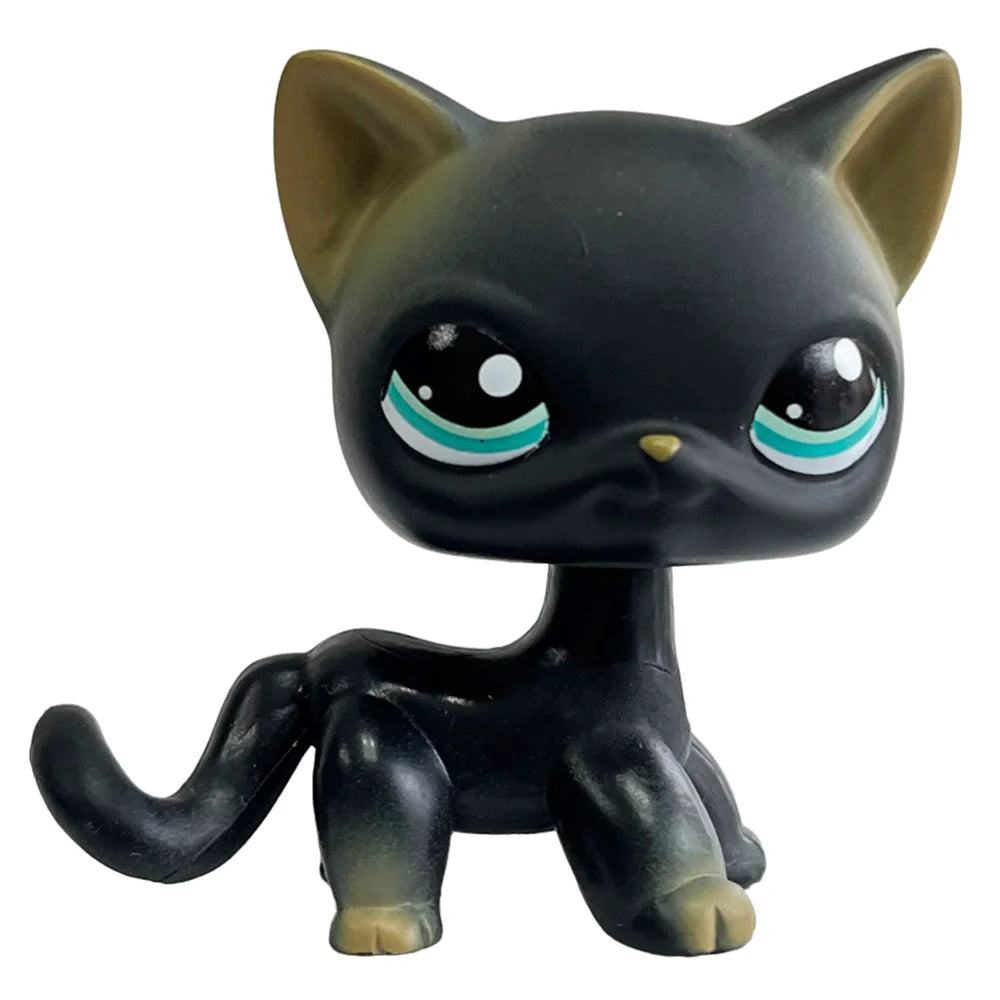 Rare Pet Shop LPS Toy Stands Short Hair Cat Original Kitten Husky Puppy Dog Fox Cute Animal Old Bobble Head Toy - 994