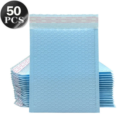 50Pcs Bubble Mailers Bubble Padded Mailing Envelopes Mailer Poly for Packaging Self Seal Shipping Bags Black Bubble Padding -