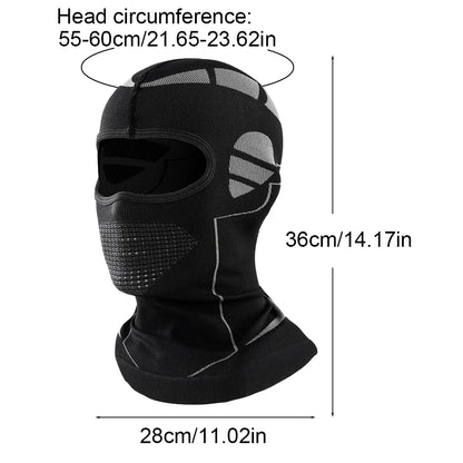 Unisex Winter Warm Balaclava Hat Elastic Breathable Cycling Full Face Mask Outdoor Running Skiing Mask Motorcycle Helmet Inne