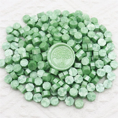 200pcs Octagon Sealing Wax Beads for Wax Seal Stamp for Scrapbooking Cards Envelopes Wedding Invitations Gift Packaging - Lig