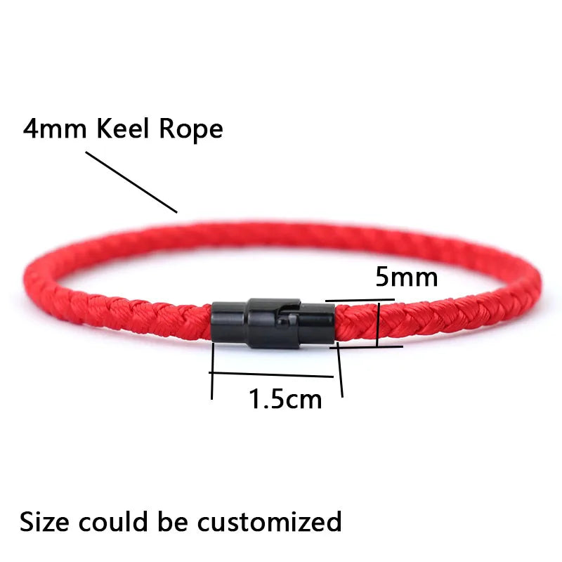 Grade A Keel Rope Bracelet Men Femme Lucky Red Thread Braclet Attract Mirco Magentic Couple Braslet Wealth Prosperity Brazale