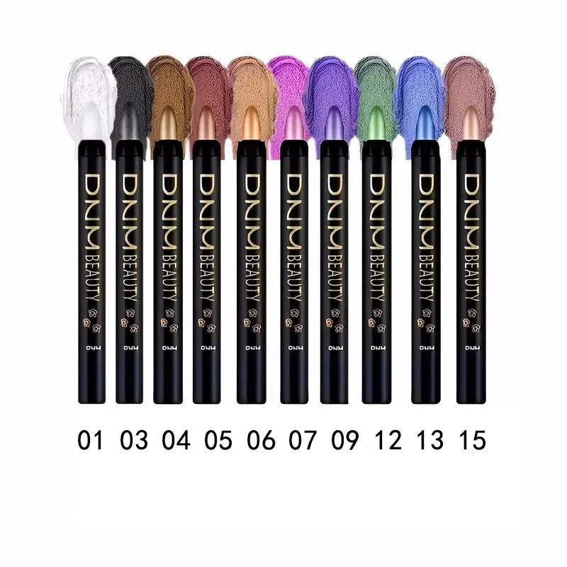 10pcs Pearlescent Eyeshadow Sticks High Pigmented Eyeshadow Pencil Glitter Waterproof Long-Lasting Eye Makeup Non-Smudged - 1