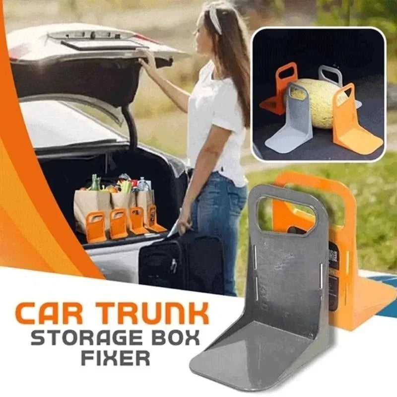 2pc Car Back Auto Trunk Fixed Rack Holder Stand Shake-proof Organizer Fence Storage Holder Adjustable Distance Storage Box Fi