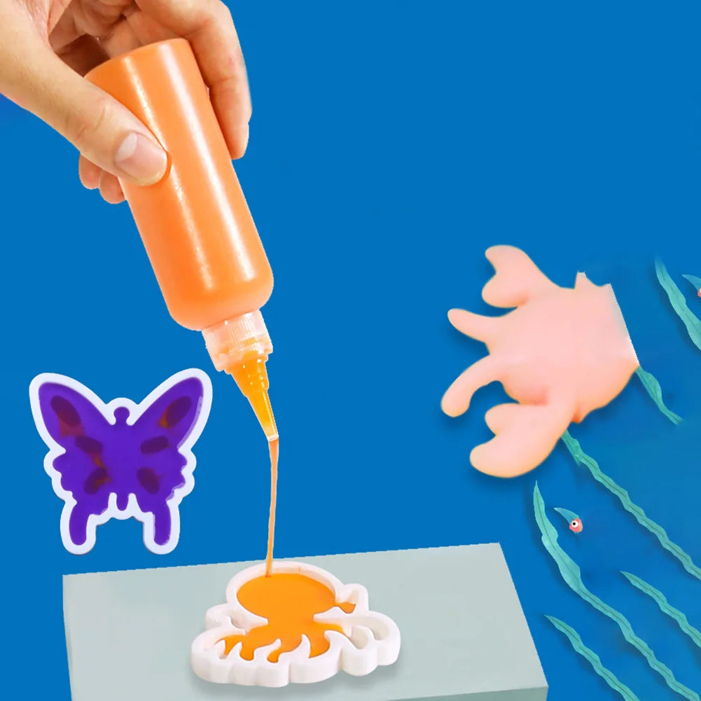 Creative Water Fairy Water Gel Kit Handmade DIY Toys Fairy Water Elf 3D Animal Mold Birthday Gifts Kids Colorful Educational 