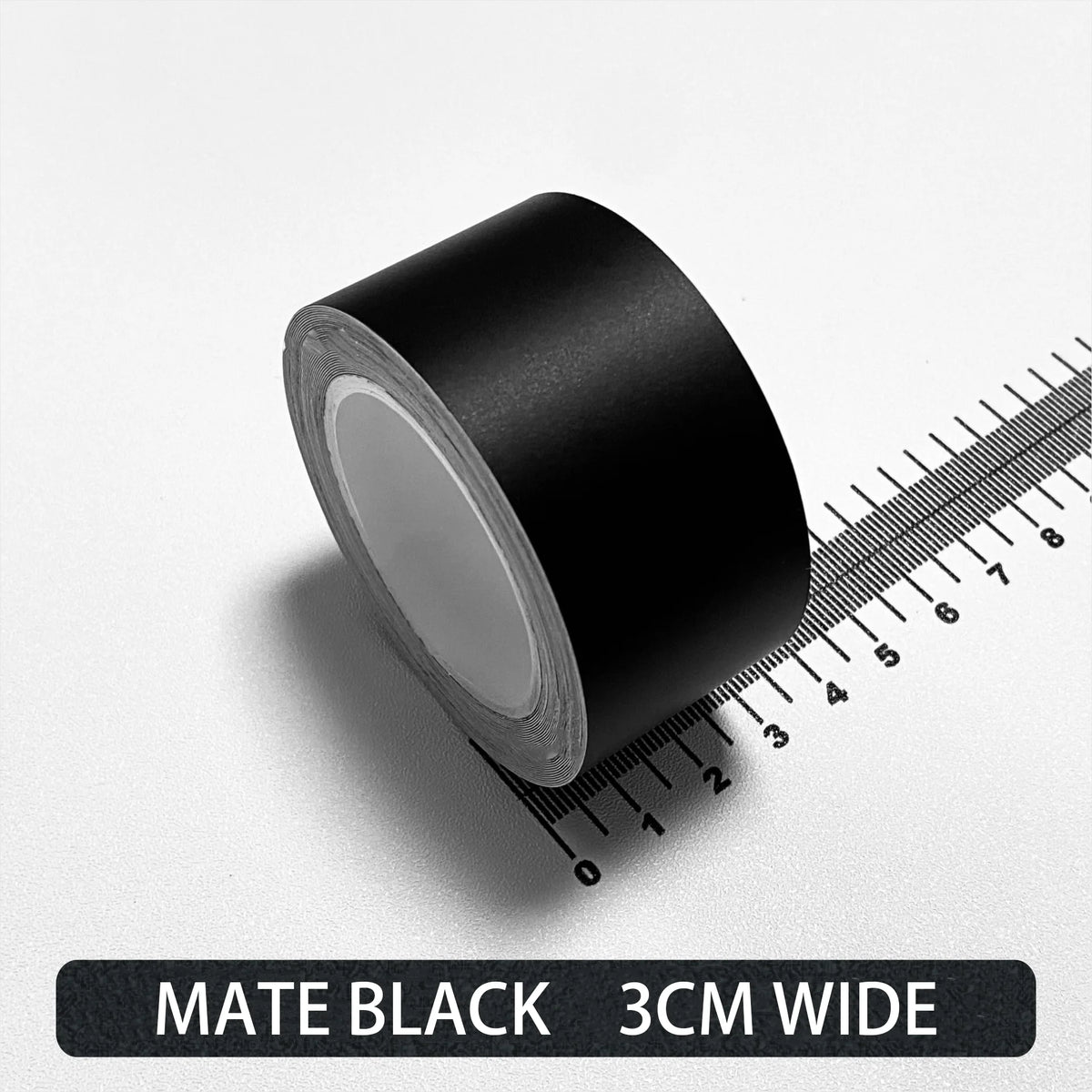 Carbon Fiber Automotive Adhesive Tape Roll Matte Black Protective Car Film Self-Adhesive Film 3D Vinyl Car Film Accessories -