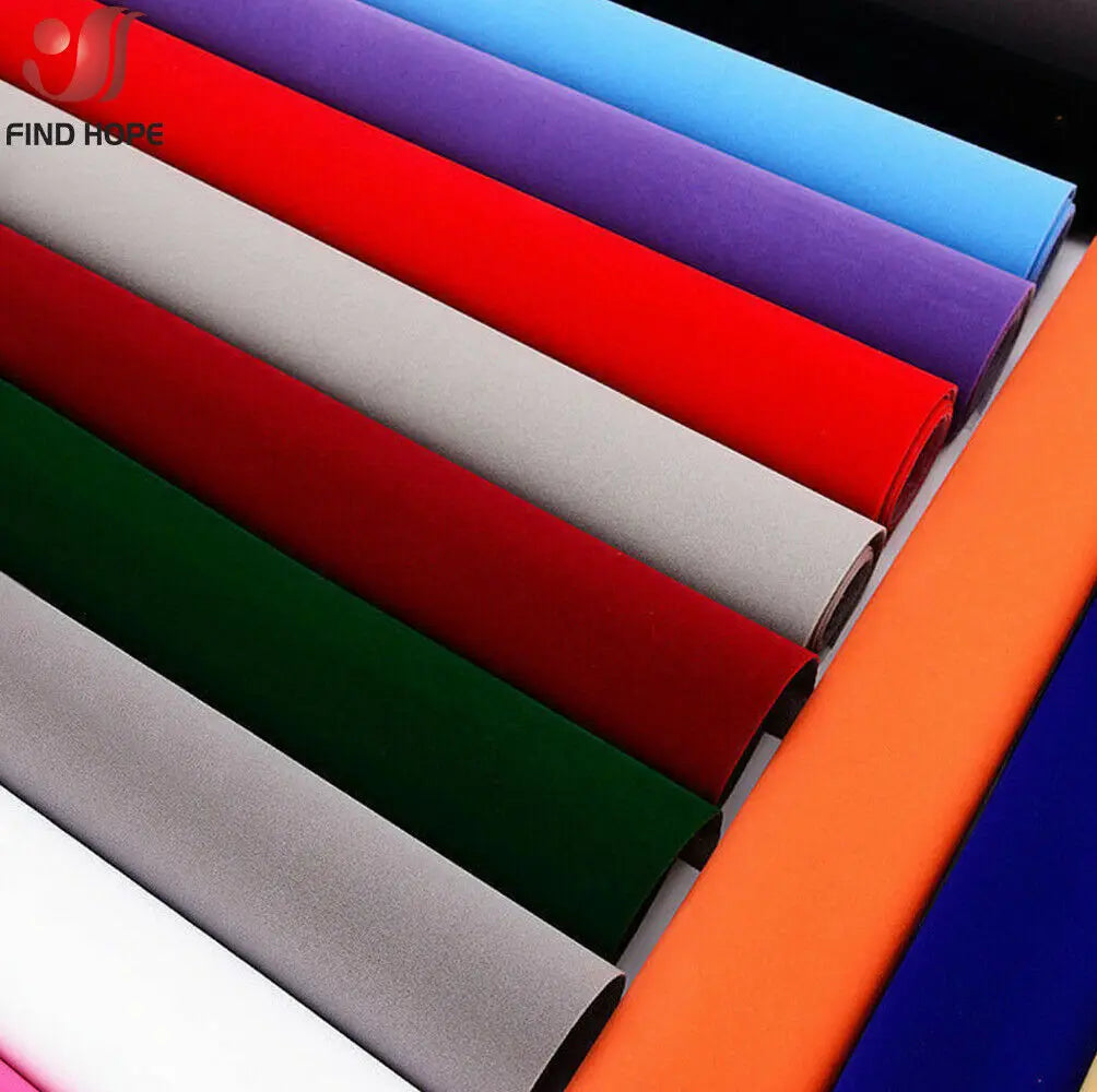 20 X 15 cm / 20 X 145 cm / 40 X 145 cm Self-adhesive Velvet Flock Liner Jewelry Contact Paper Craft Fabric Sticker Multi Colo