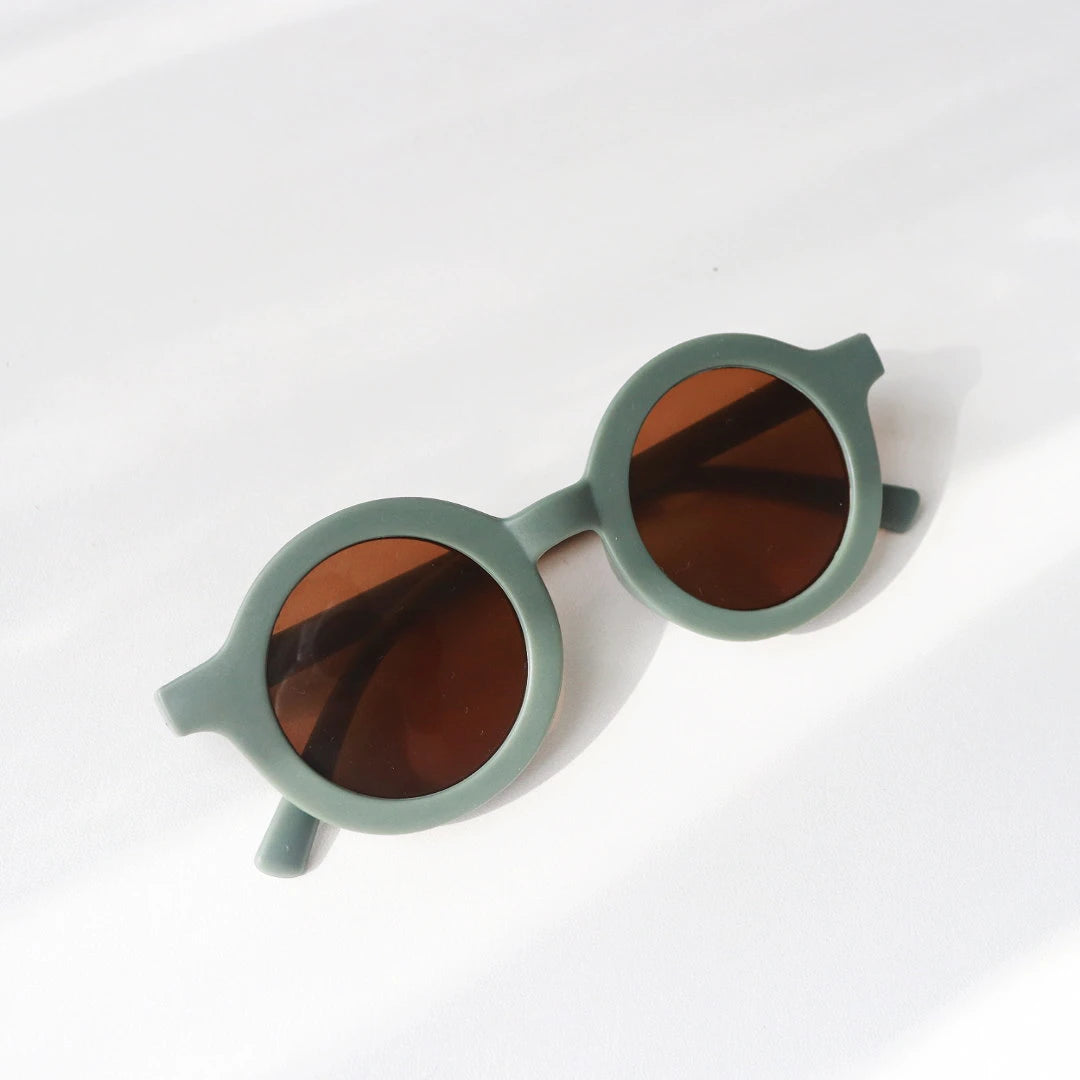 Cute Baby Sunglasses, Children's Sunglasses, Baby's Outdoor Photography Tool, Sunglasses, Hundred Day Photography Props - gre