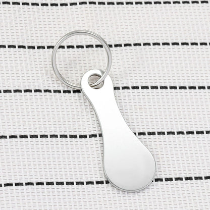  1Pcs Cart Shopping Token Trolley Key Keychain Coin Quarter Grocery Supermarket Holder Keyring Metal Ring Change Unlock Coin