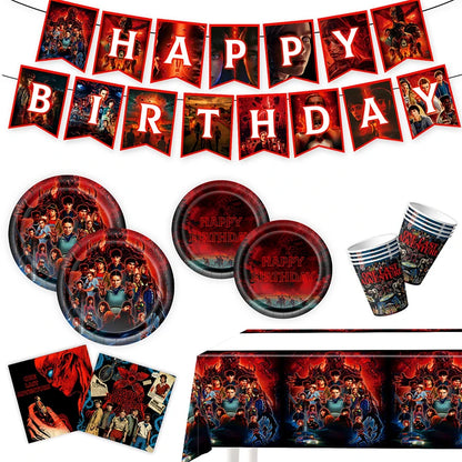 Birthday Party Decorations Kit, Custom Birthday Decor, Happy Birthday Banner, Plates, Napkins, Balloons for Party, Personaliz