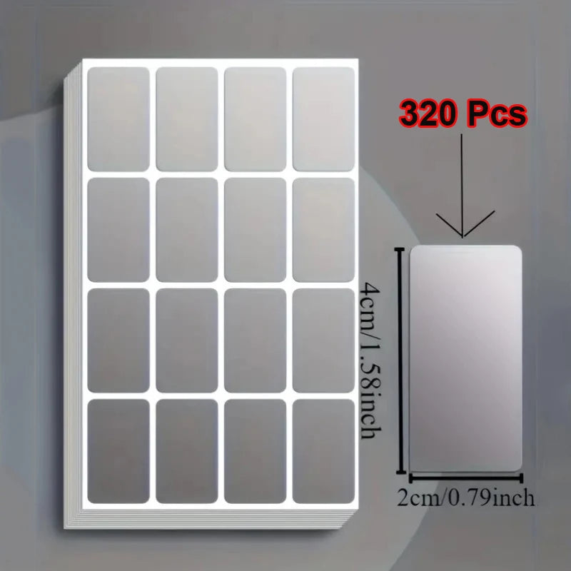 160Pcs/320Pcs Removable Waterproof Label Stickers Ideal for Organizing Office & Home Use Storage Freeze Food Design - 320 Pcs