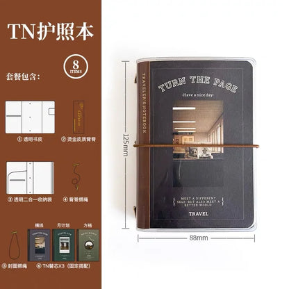 TN Passport book Travel Notebook High Quality Diary journal notebook American retro Business Office School Meeting Notepad - 