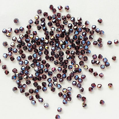 100PCS 4MM Shiny Faceted Austria Crystal Beads Bicone Beads Loose Spacer Beads for Jewelry Making DIY Bracelet Necklace Penda