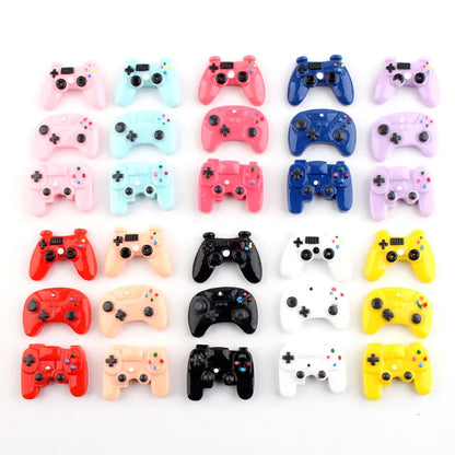 8pcs Resin Flatback Miniature Game Controller Cabochon Kawaii Flat Cabochons DIY Craft Decoration Accessories