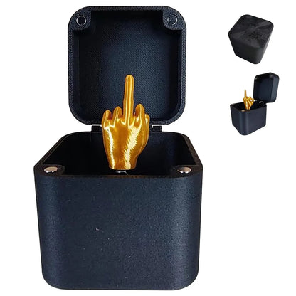 Christmas Interesting Prank Gift Middle Finger In Box Christmas Box Funny Creative Gifts Office Desk Decoration Home Decorati