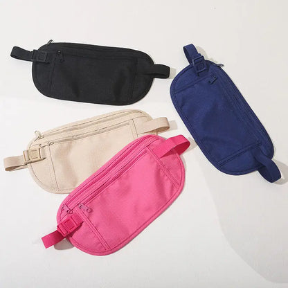 Travel Waist Packs Pouch For Passport Money Hidden Security Wallet Men Women Sport Running Bag Chest Pack Money Fanny Pack