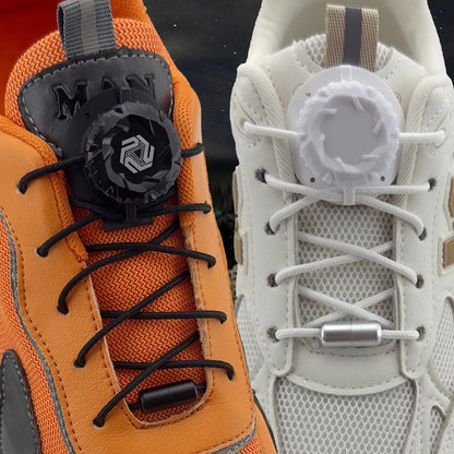 Fashion Swivel Buckle Laces Automatic Shoelace Without ties Kids Adult Sneakers No Tie Shoe laces Shoe accessories 1Pair/2Pai