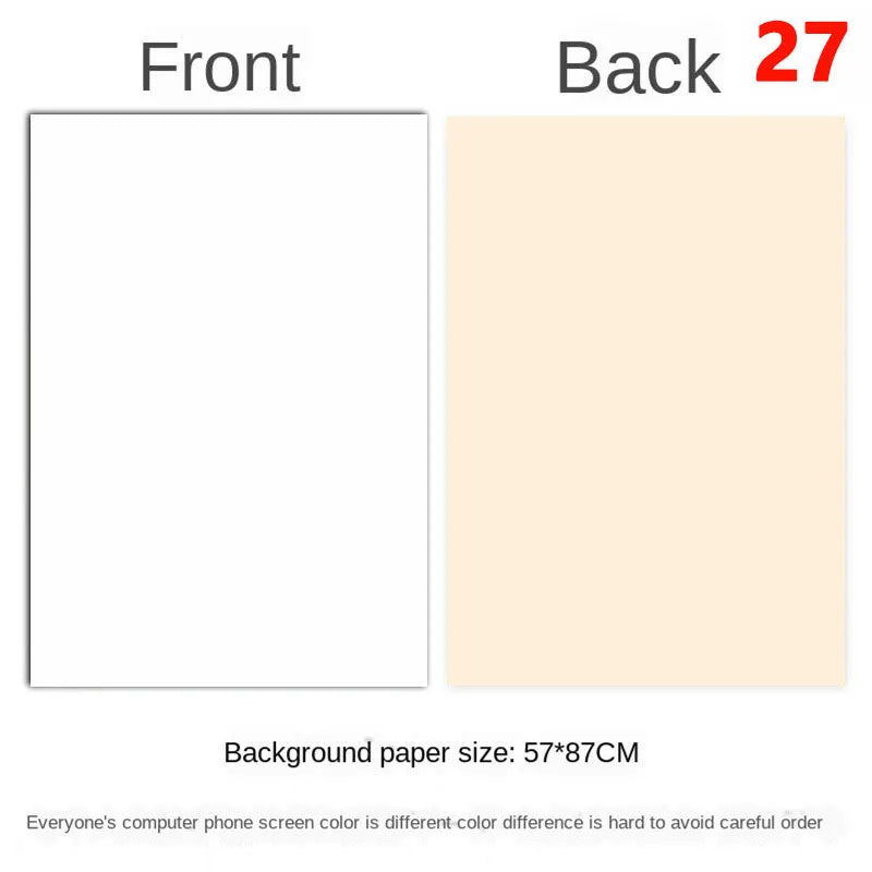 Photography Backdrops Wallpaper 57*87cm 2sides Solid Color Photo Background Props for Photo Studio Newborn Product Photograph
