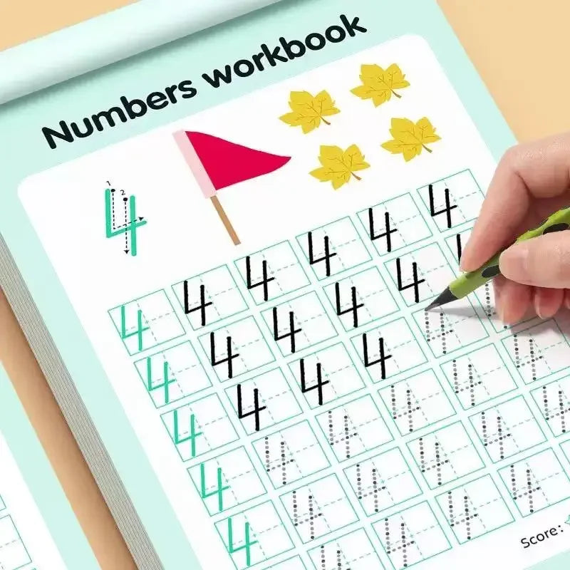 A Workbook for Tracing Numbers from 0-100: Handwriting Textbook Learning Math Book Writing For Kids