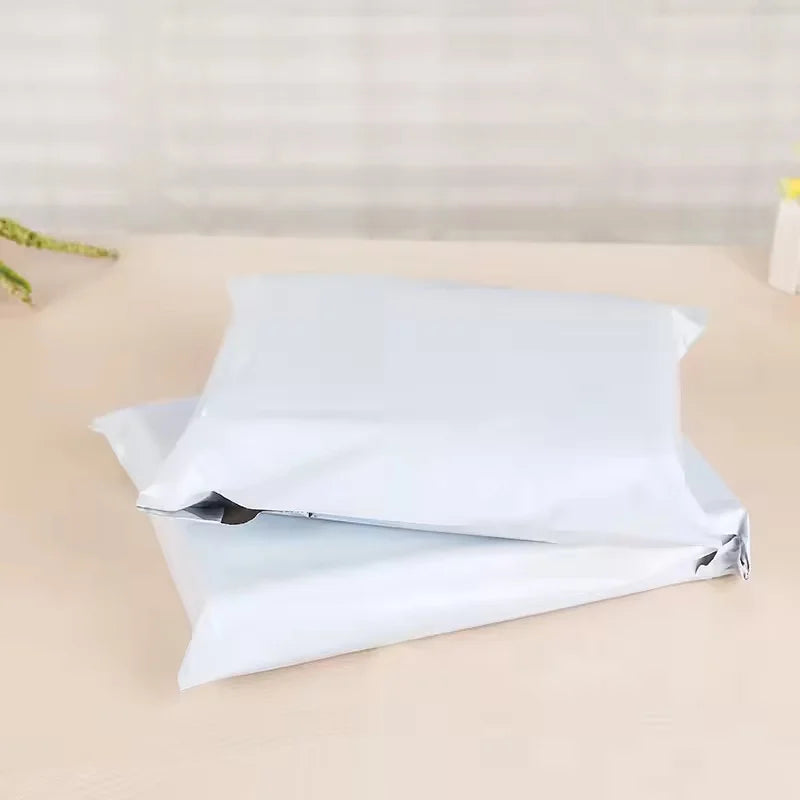 10/50/100Pcs Envelope Bag Plastic Express Envelope Storage Bag Gray White Mailing Bag Self Adhesive Sealed Express Bag