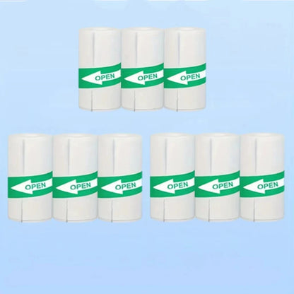 10Pcs Mini Printer Paper For peripage Self Adhesive Thermal Paper Printable Sticker Paper for Pocket Thermal Printer - 9 Roll