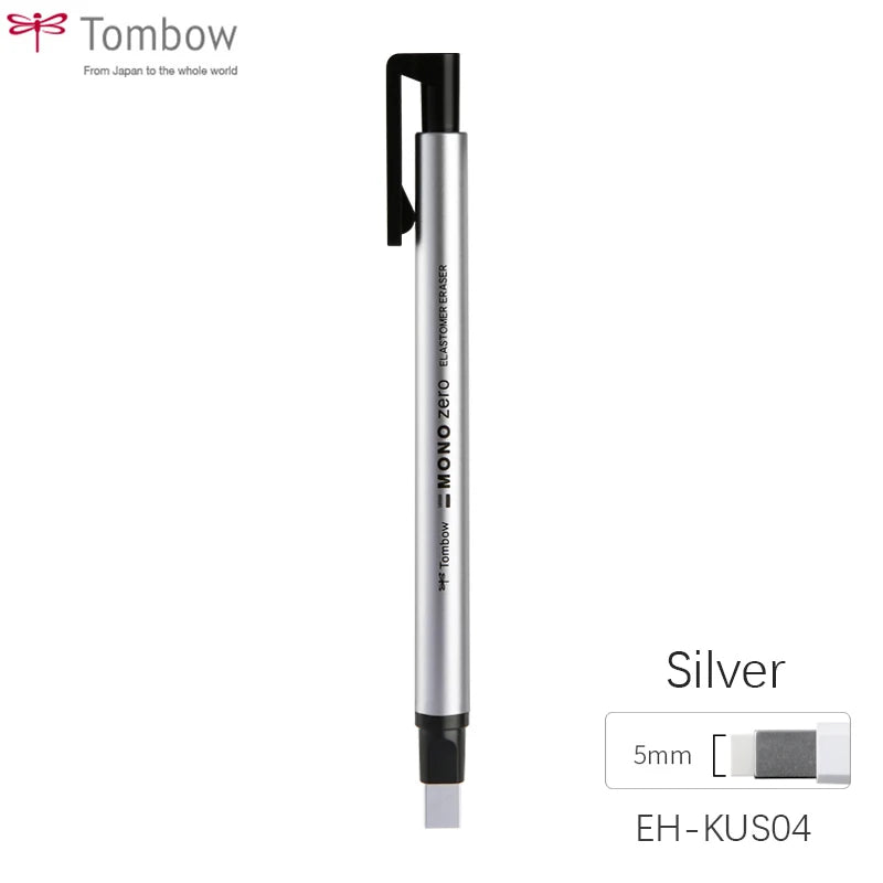 Tombow MONO Zero Eraser Flat / Super Fine Rubber Tip Pen Type Professional High Precision Pencil Eraser For Manga Highlight