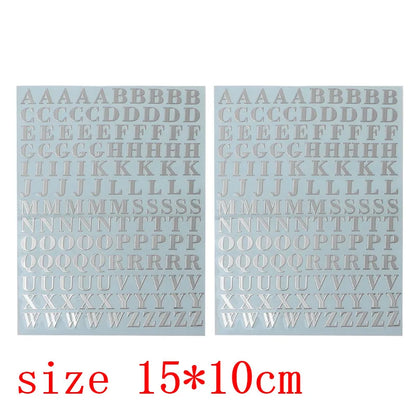 2piece Letter Stickers Self Adhesive Alphabet Stickers Self Adhesive Letters Gift - B