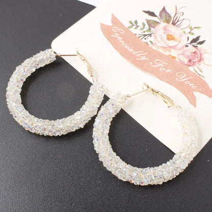 Pure White Women's Dangle Earrings Blooming Flower Acrylic Enamel Butterfly Imitation Pearl Heart Hanging Earrings Elegant Br