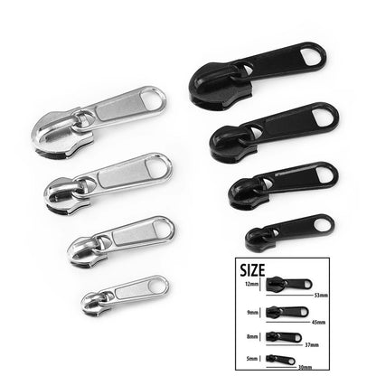 Zipper Head Zipper Repair Kit Easy Fix Zipper Slider Head Puller Closure Universal Replacement Broken Wearable 3# 5# 8# 10# -