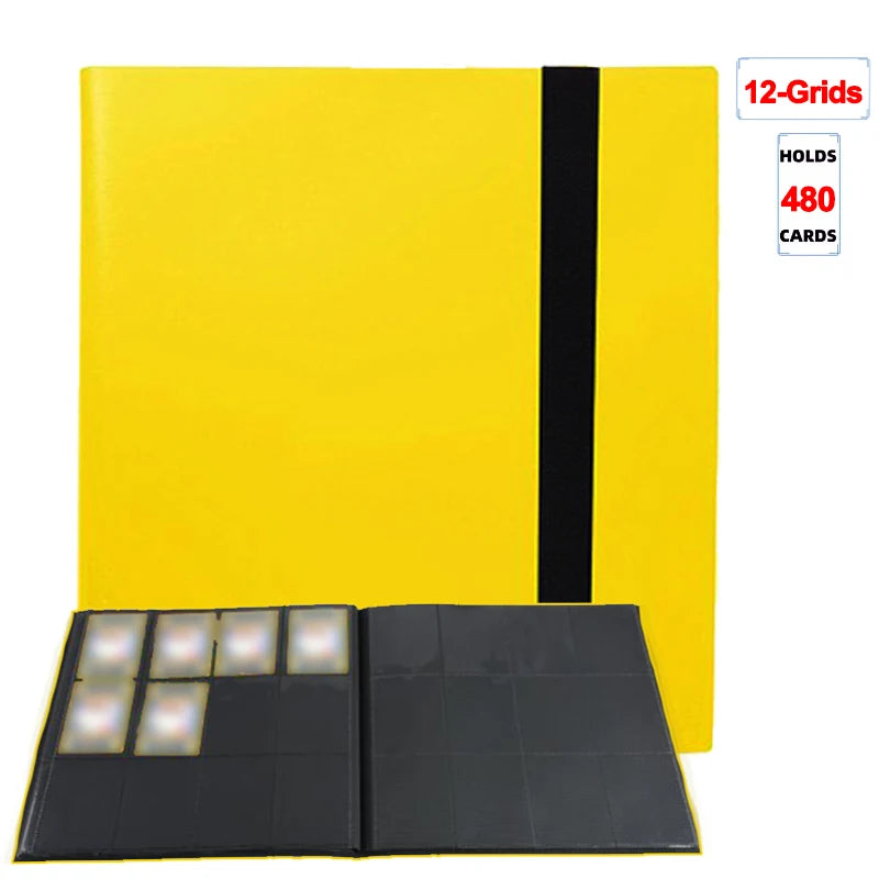 1Pc Card Binder 160/360/480 Trading Card Holder Book Durable Side Loading Card Book With Gaming Cards PP Cover Binder For Car